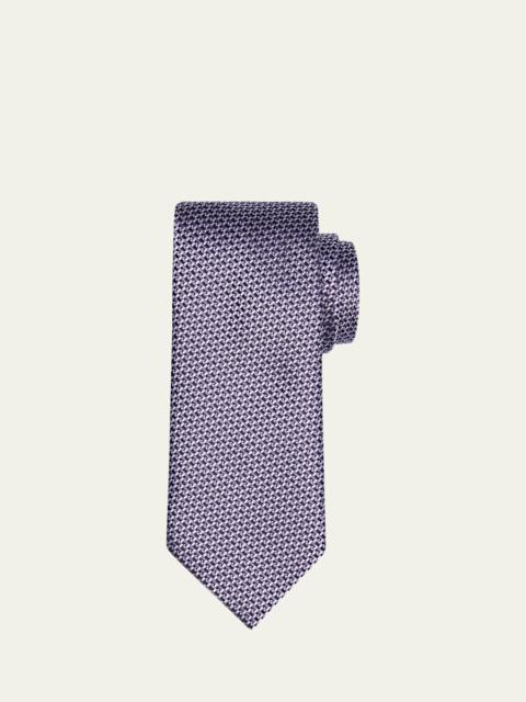 TOM FORD Men's Linen Jacquard Tie