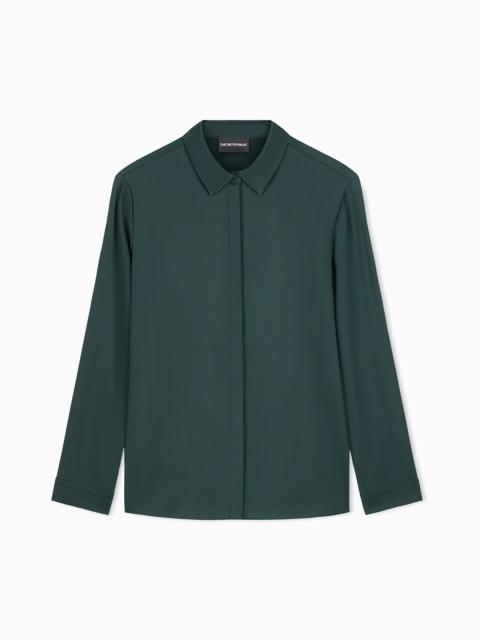 EMPORIO ARMANI SILK SATIN SHIRT