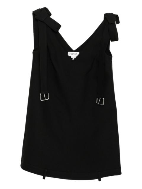 Monse shoulder tie mini dress