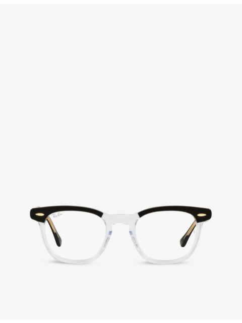Ray-Ban RX5398 Hawkeye square-frame acetate glasses