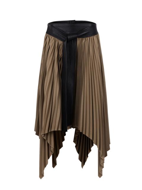 entire studios PANEL PLEAT SKIRT CAMEL