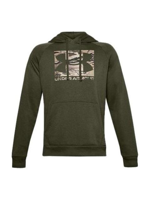 Under Armour Men's Under Armour Logo Printing hooded Drawstring Green 1357939-390