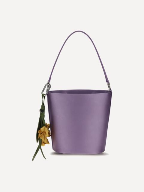 self-portrait Satin Bucket Bag