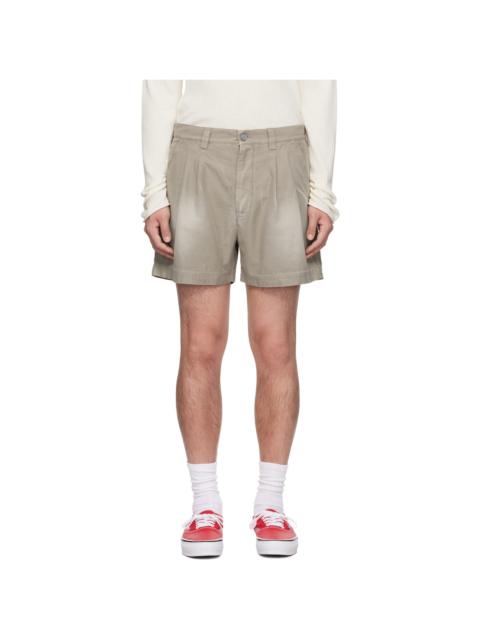 ERL Taupe Short Woven Shorts