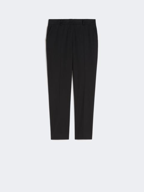 Max Mara CARPA Stretch cotton cigarette trousers - BLACK
