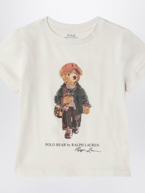 Polo Ralph Lauren Cream-colored Polo Bear cotton T-shirt