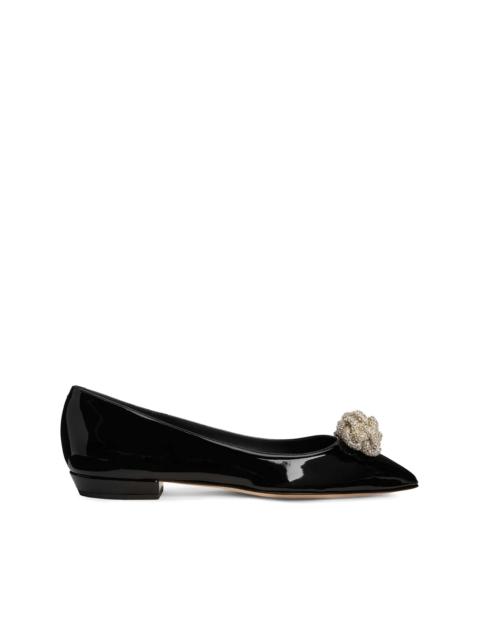 Eglantine crystal ballerina shoes