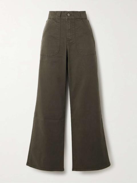 FRAME Modern Pocket cotton-blend wide-leg cargo pants