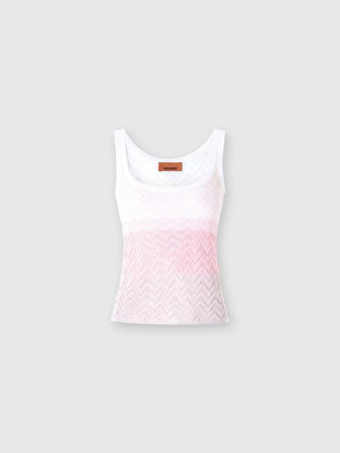 Tシャツ・カットソー VALENTINO WHITE MESH VALENTINO GARAVANI ESCAPE CROP-TOP Valentino White mesh Valentino Garavani Escape crop-top