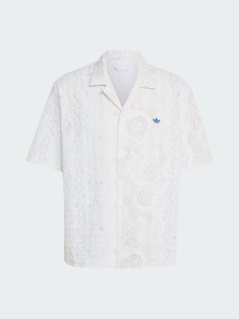 adidas ADIDAS ORIGINALS SUMMER GLOW PRINTED SEERSUCKER RESORT SHIRT