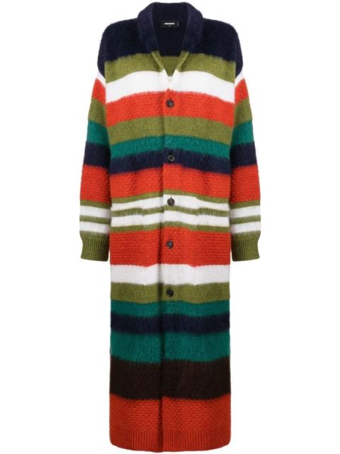 DSQUARED2 striped knitted maxi dress