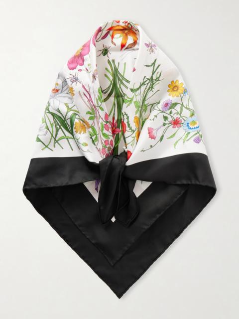 GUCCI Floral-print Silk-twill Headband