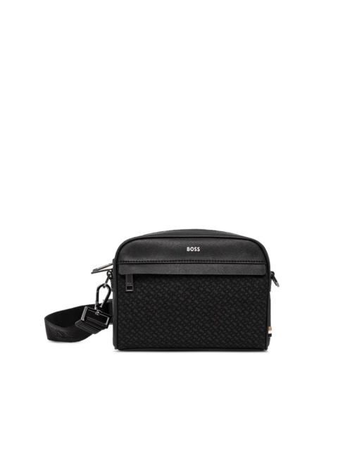 BOSS logo-detail messenger bag
