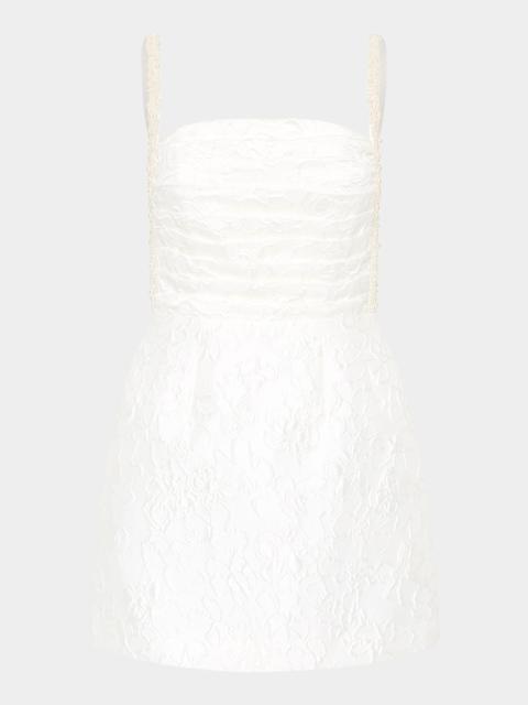 REBECCA VALLANCE Esther Mini Dress with Pearly Straps