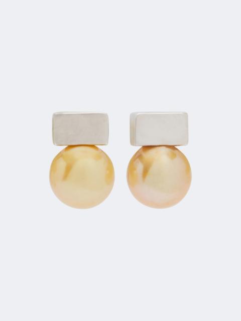 PHOEBE PHILO Pearl and sterling silver earrings