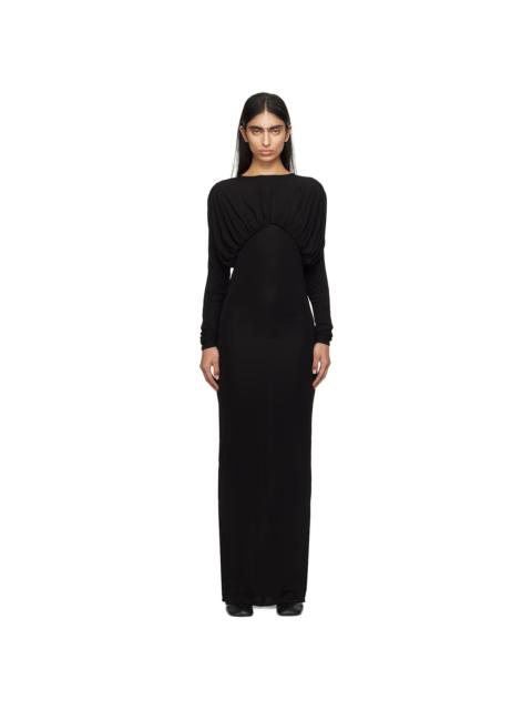 16ARLINGTON Black Vernest Maxi Dress