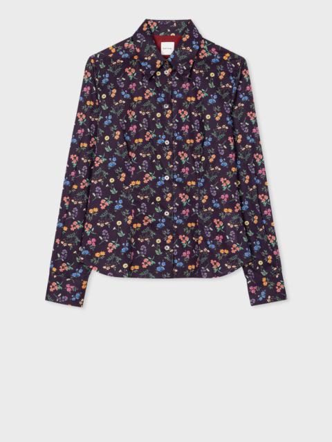 Paul Smith Navy 'Liberty Floral' Fitted Shirt