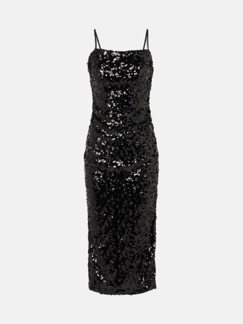 Sequined midi dress