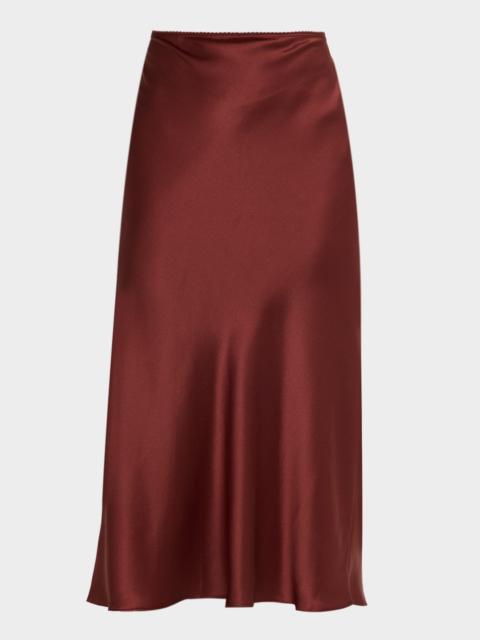 SABLYN Miranda Scallop Bias-Cut Silk Skirt
