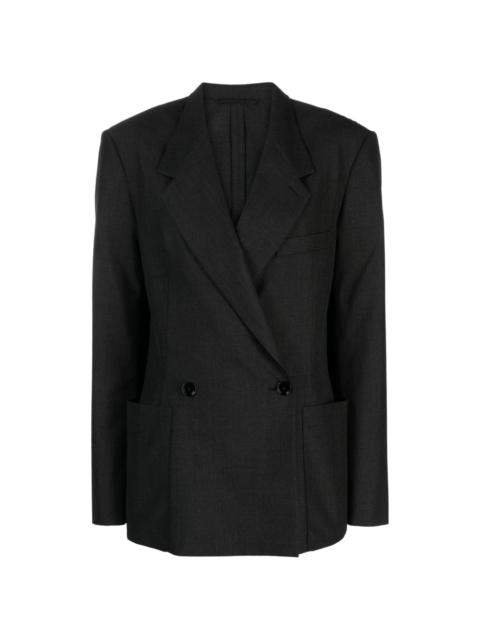 Lemaire double-breasted wool-blend blazer