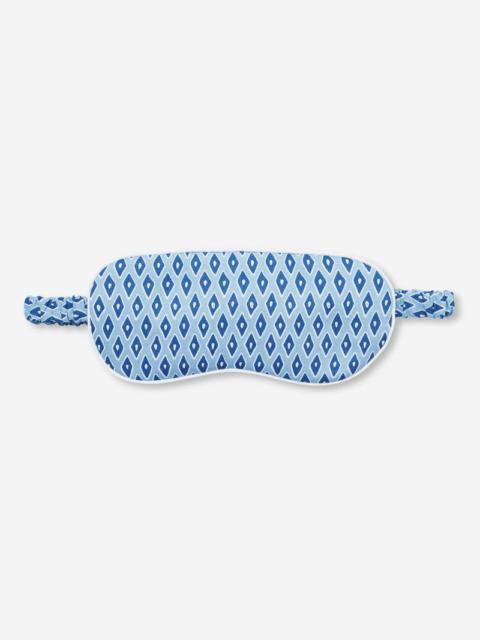 Derek Rose Eye Mask Nelson 87 Cotton Batiste Blue