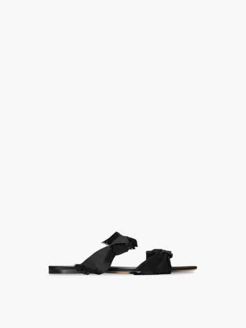 The Row Vika Knot Sandal in Satin