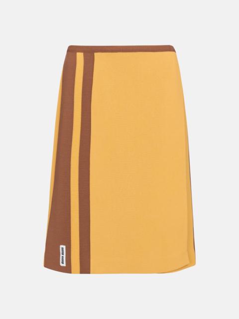 Miu Miu High-rise midi skirt
