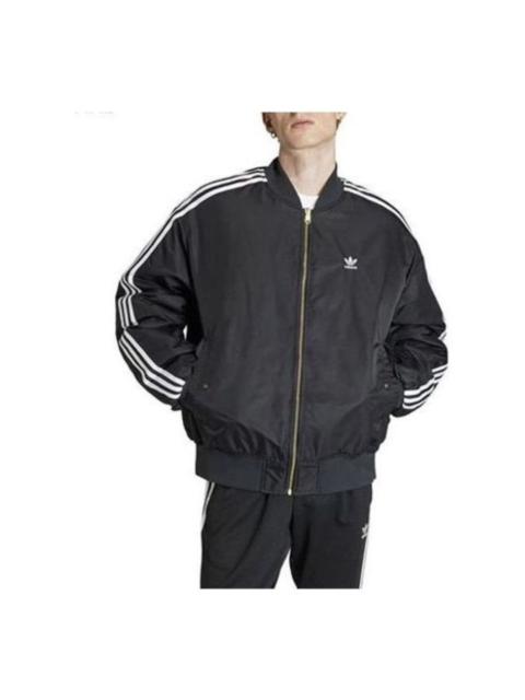 adidas Adilenium Oversized Reversible Bomber Jacket 'Black White' IW3641