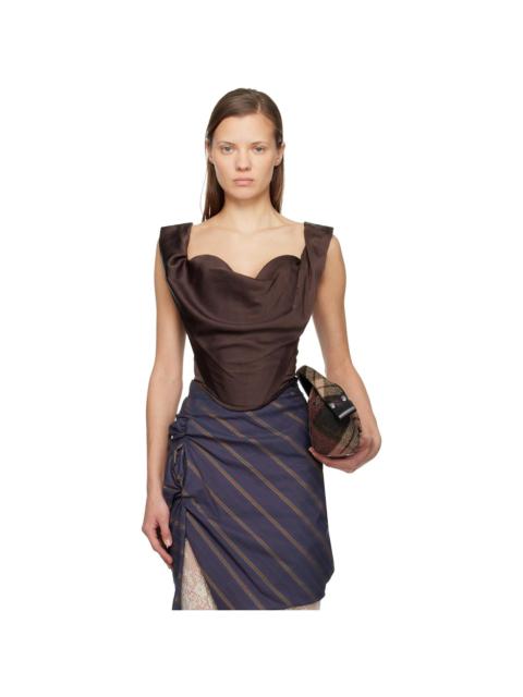 Vivienne Westwood Brown Sunday Corset Top