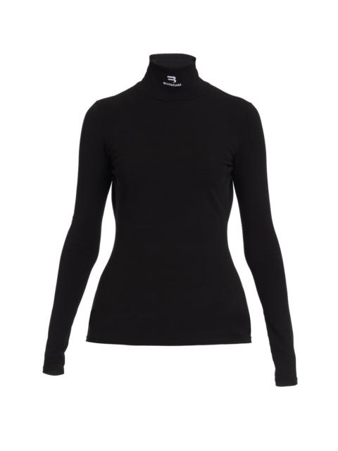 BALENCIAGA Mock collar top L/S