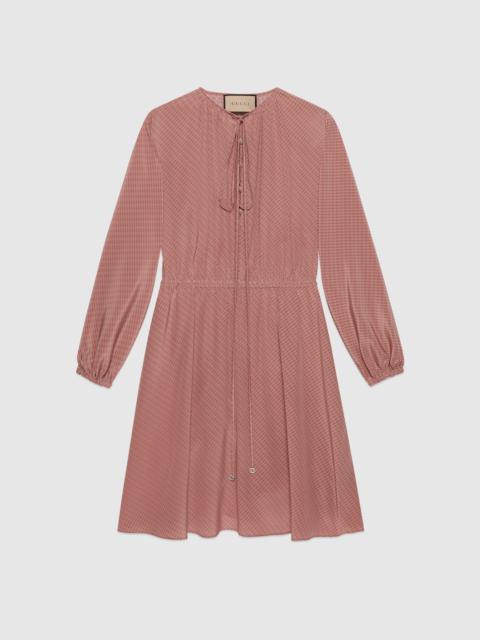 GUCCI Micro G print silk dress