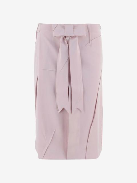 ALAINPAUL bow-detail midi skirt