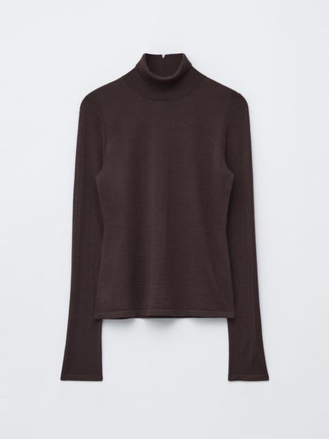 & Other Stories Merino Wool Polo Neck Top