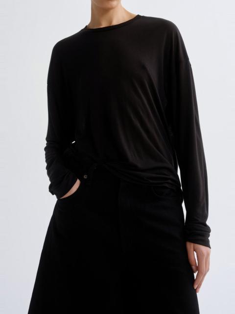 AGOLDE SASHA TEE (TENCEL JERSEY) IN BLACK