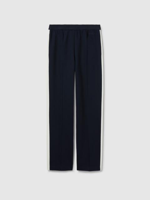 GUCCI Cotton jersey pants with embroidery