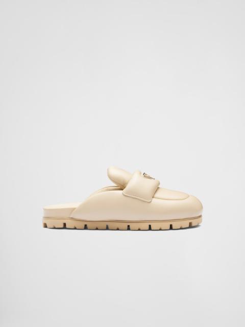 Prada Prada Soft padded nappa leather sabots