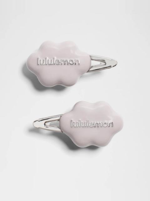lululemon Cloud Alligator Hair Clips *2 Pack