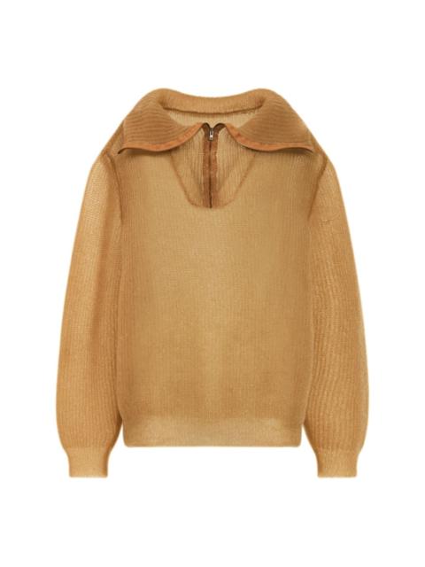 open-knit jumper