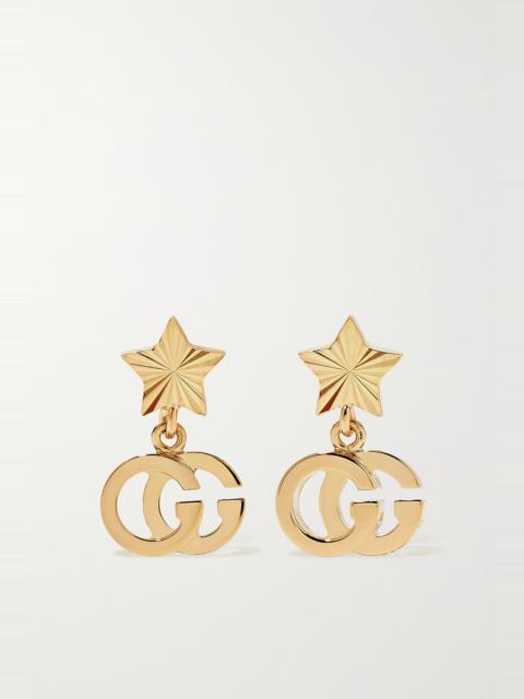 GG Running 18-karat gold earrings