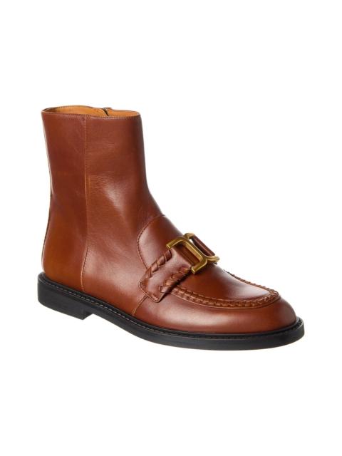 Chloé Chloé Marcie Leather Ankle Boot