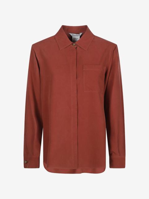 Max Mara logo-plaque chest-pocket shirt