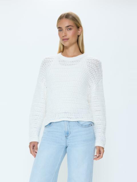 PISTOLA KATYA RELAXED CREW NECK SWEATER - LE BLANC