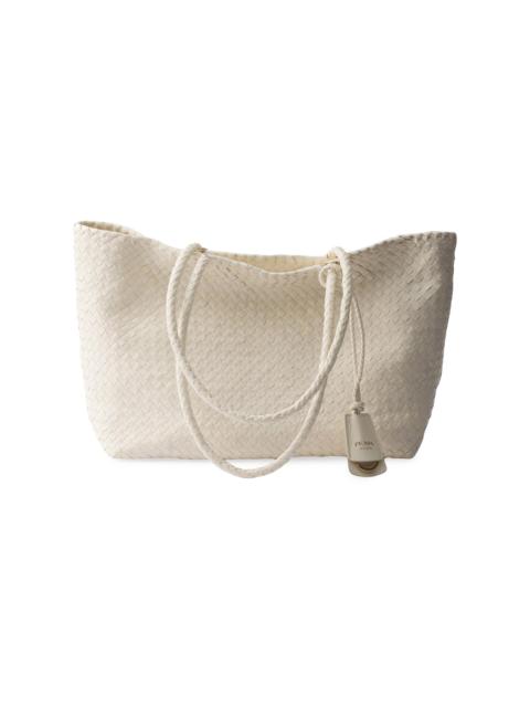 Prada Women's Large Leather Tote Bag - White