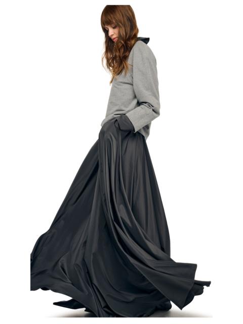NORMA KAMALI OVERSIZED NK SHIRT FLARED GOWN