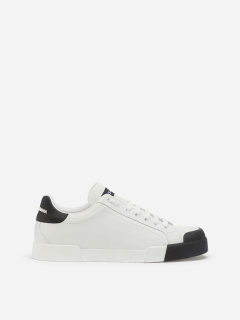 Dolce & Gabbana Calfskin 냅파 Portofino 운동화 고무 발가락
