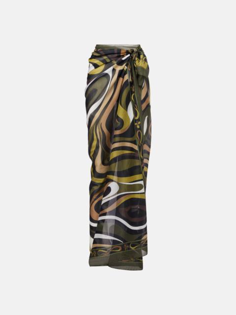 PUCCI Marmo cotton beach cover-up