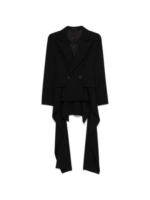 Yohji Yamamoto draped blazer