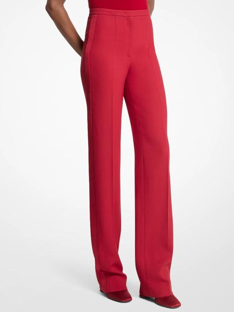 MICHAEL KORS COLLECTION Agyness Double Crepe Sablé Tuxedo Trousers