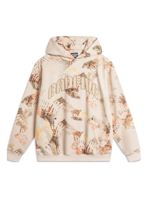 Li-Ning Li-Ning BadFive All-Over Print Hoodie 'Khaki' AWDU719-2