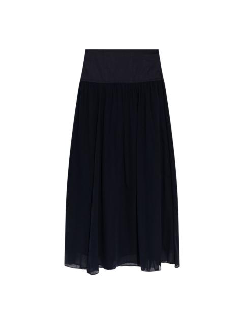 A-line midi skirt